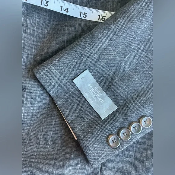 Hart Schaffner Marx Plaid Pattern Blazer 44